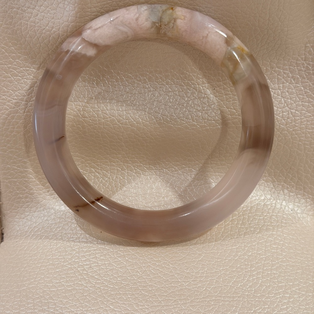 Sakura Agate Natural Bangle
